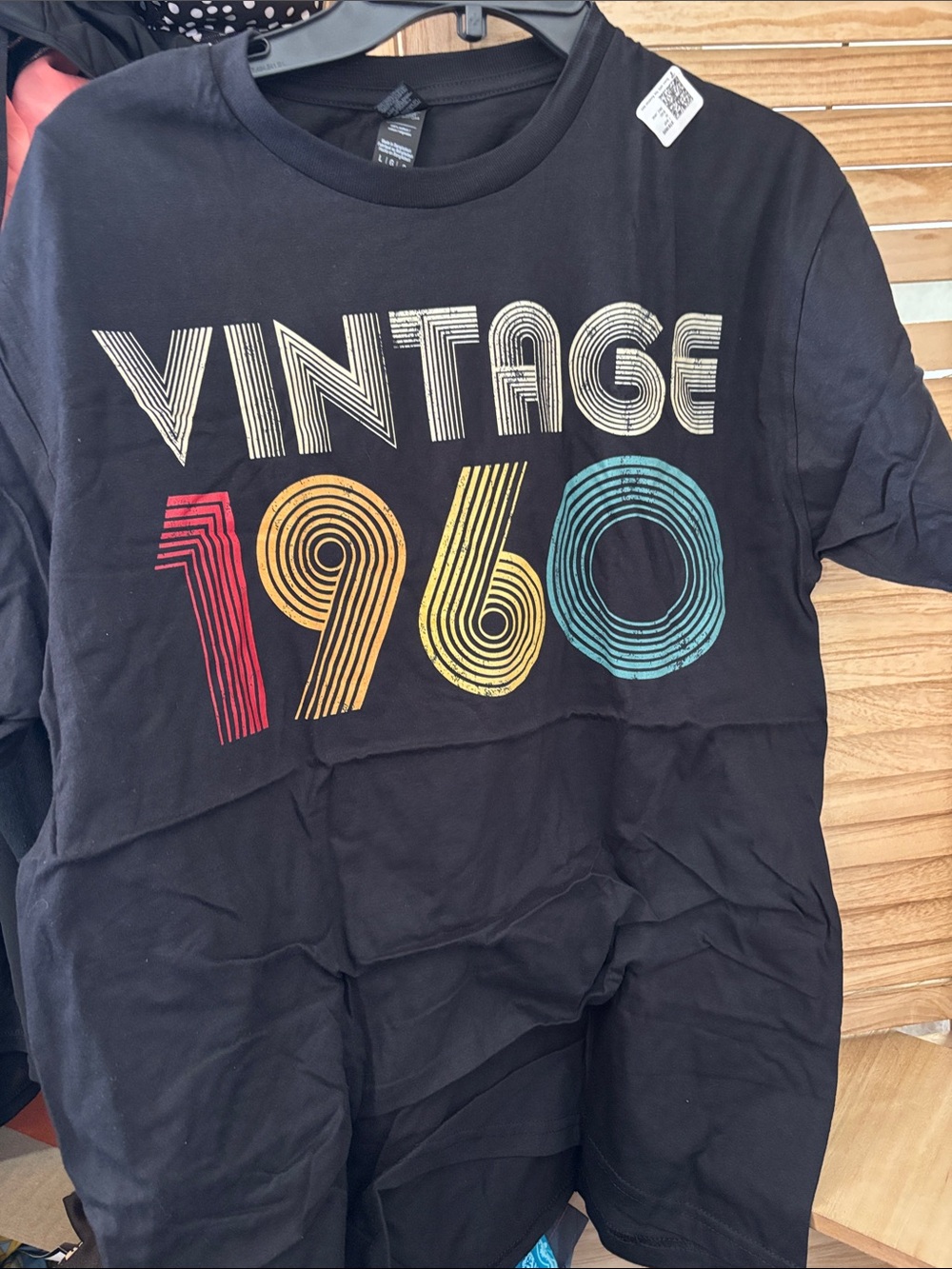Vintage 1960 Graphic men’s Tee - Black NWOT Large